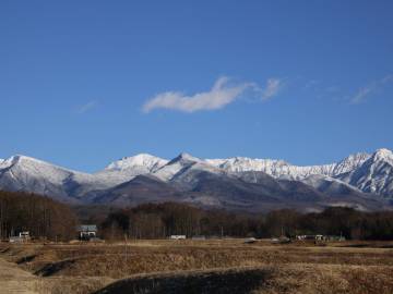 下界から見る八ヶ岳