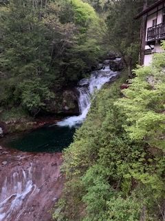 絶景のおしどり隠しの滝